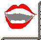 Gif animé bouche tire la langue